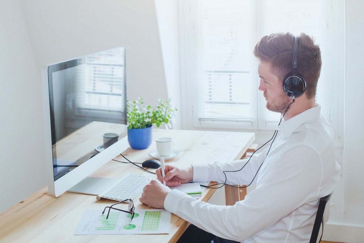 Man with headphone