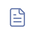 A simple blue icon of a document with two horizontal lines and a dot, representing text, on a light gray background—ideal for illustrating Recommended Safety Software.